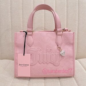NEW Juicy Couture Pink Diamond Upgrade U Mini Tote‎ with Adjustable Strap